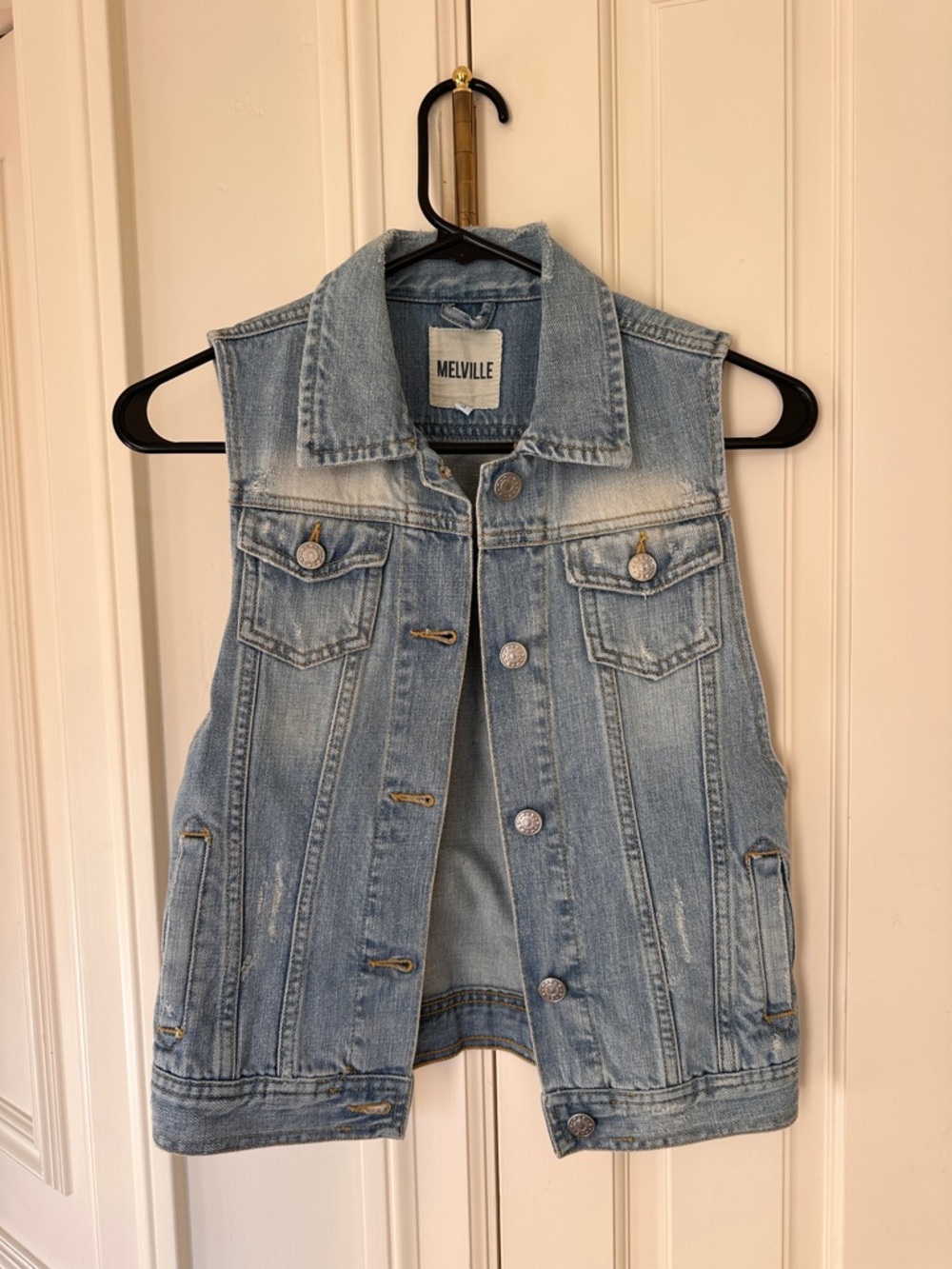 Brandy Melville Light Blue Denim Vest